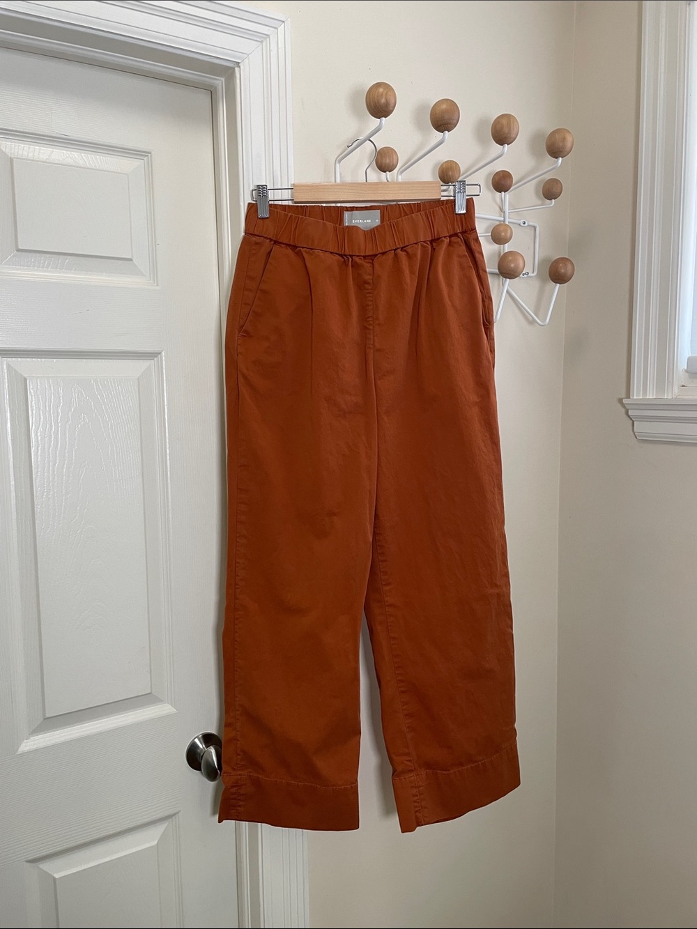 Everlane - Classic Wide Leg Straight Pants - Rust / Orange - 10